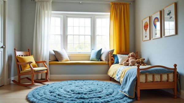 Préparer la chambre d'un petit garçon avec du textile adapté